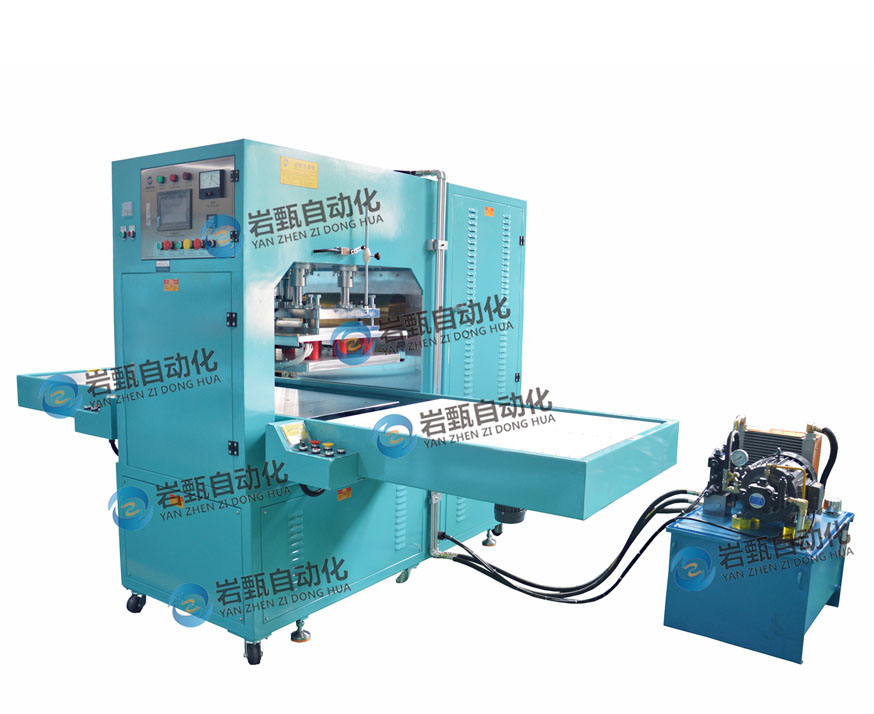 Floor mat embossing machine